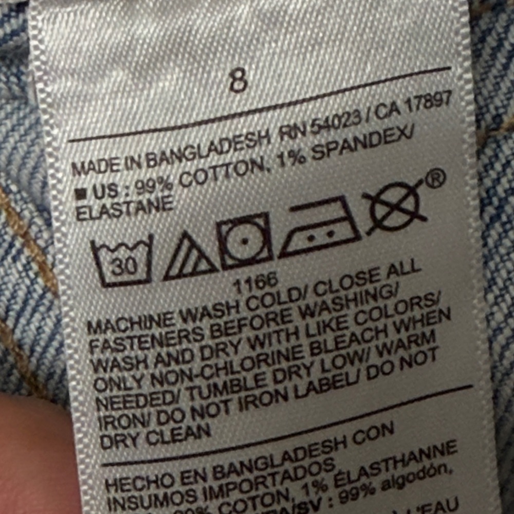 Old Navy High-Rise OG Loose Jeans - Light Blue size 8 worn once - Picture 6 of 6
